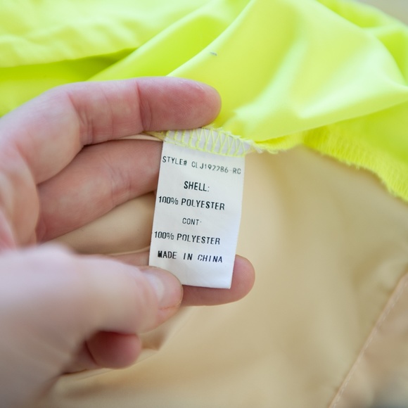 Code x Mode Funnel Neck Windbreaker Half Zip Drawstring Jacket in Nude & Neon - Picture 10 of 11